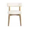 TOV Nikita Performance Vegan Leather Dining Chair Cream