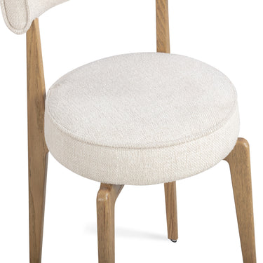 TOV Nikita Cream Performance Fabric Dining Chair Cream