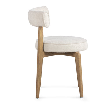 TOV Nikita Cream Performance Fabric Dining Chair Cream