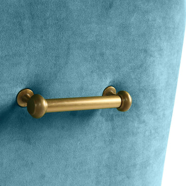 TOV Beatrix Performance Velvet Dining Chair Sea Blue