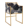 TOV Atara Performance Velvet Dining Chair Floral