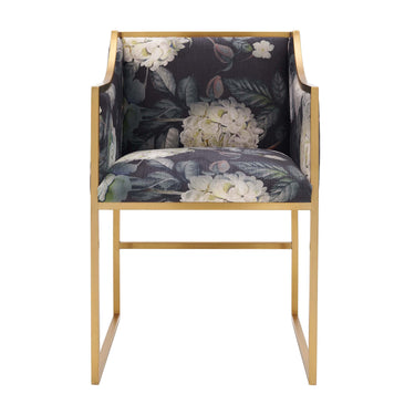TOV Atara Performance Velvet Dining Chair Floral