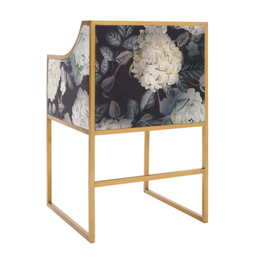 TOV Atara Performance Velvet Dining Chair Floral