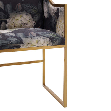 TOV Atara Performance Velvet Dining Chair Floral