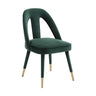 TOV Petra Performance Velvet Dining Chair, Forest Green option, image 1