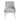 TOV Beatrix Pleated Light Grey Velvet Side Chair - Silver Legs