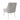 TOV Beatrix Pleated Light Grey Velvet Side Chair - Silver Legs