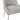 TOV Beatrix Pleated Light Grey Velvet Side Chair - Silver Legs