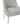 TOV Beatrix Pleated Light Grey Velvet Side Chair - Silver Legs