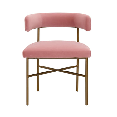 TOV Kim Performance Velvet Dining Chair Blush