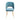TOV Swell Performance Velvet Dining Chair Sea Blue
