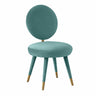 TOV Kylie Performance Velvet Dining Chair Sea Blue - ON FINAL SALE
