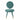 TOV Kylie Sea Blue Velvet Dining Chair