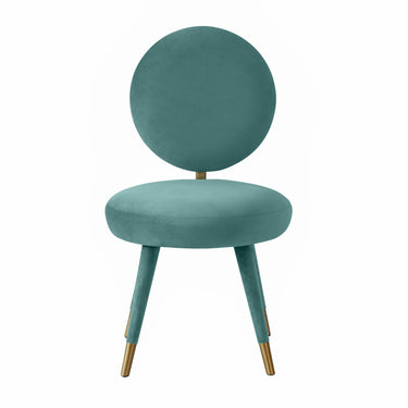 TOV Kylie Performance Velvet Dining Chair Sea Blue - ON FINAL SALE