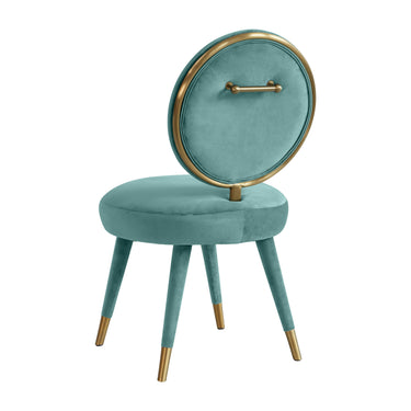 TOV Kylie Performance Velvet Dining Chair Sea Blue - ON FINAL SALE