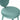 TOV Kylie Sea Blue Velvet Dining Chair