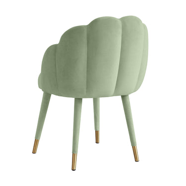 TOV Gardenia Performance Velvet Dining Chair Moss Green