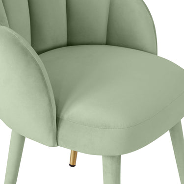 TOV Gardenia Performance Velvet Dining Chair Moss Green