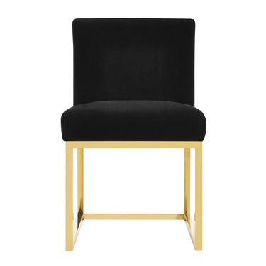 TOV Haute Black Performance Velvet Chair Black