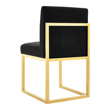 TOV Haute Black Performance Velvet Chair Black