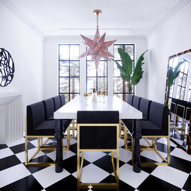 TOV Haute Black Performance Velvet Chair Black