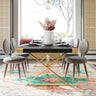 TOV Adeline 95" Lacquer Rectangular Dining Table, White option, image 6