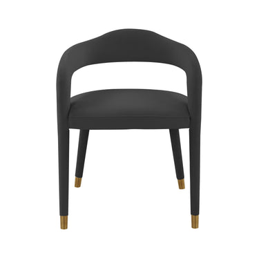 TOV Lucia Performance Velvet Dining Chair Black