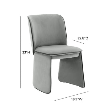 TOV Kinsley Performance Fabric Dining Chair Grey - ON FINAL SALE