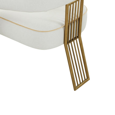 TOV Corralis Cream Performance Linen Dining Chair Cream