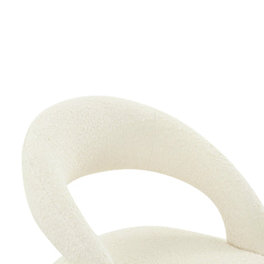 TOV Rocco Performance Boucle Dining Chair Cream