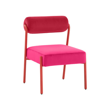 TOV Jolene Performance Velvet Dining Chair - Set of 2 Pink