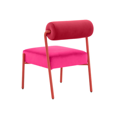 TOV Jolene Performance Velvet Dining Chair - Set of 2 Pink