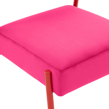 TOV Jolene Performance Velvet Dining Chair - Set of 2 Pink
