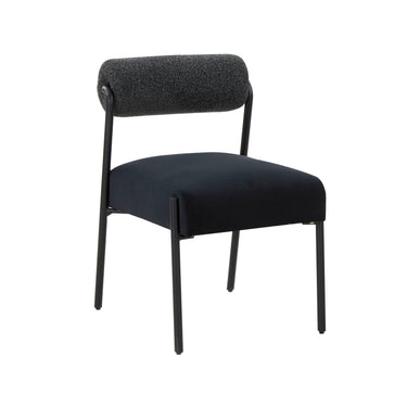 TOV Jolene Performance Velvet Dining Chair - Set of 2 Black
