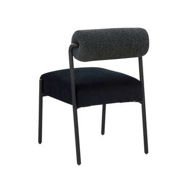 TOV Jolene Performance Velvet Dining Chair - Set of 2 Black
