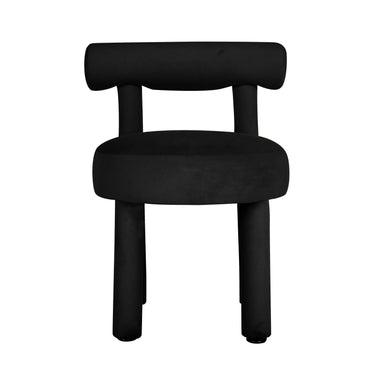 TOV Carmel Performance Velvet Dining Chair Black