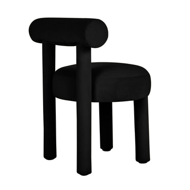 TOV Carmel Performance Velvet Dining Chair Black