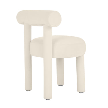 TOV Carmel Performance Velvet Dining Chair Cream