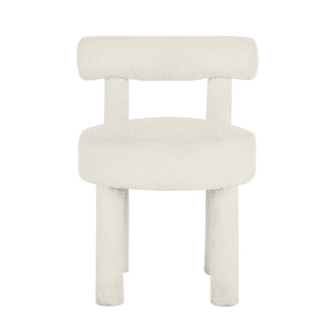 TOV Carmel Cream Performance Boucle Dining Chair Cream