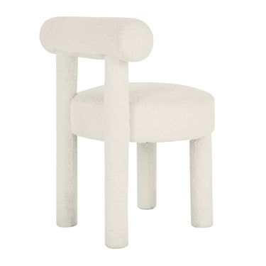 TOV Carmel Cream Performance Boucle Dining Chair Cream