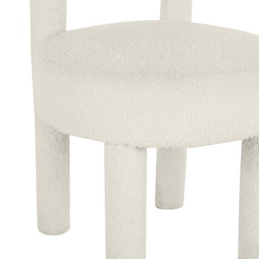 TOV Carmel Cream Performance Boucle Dining Chair Cream