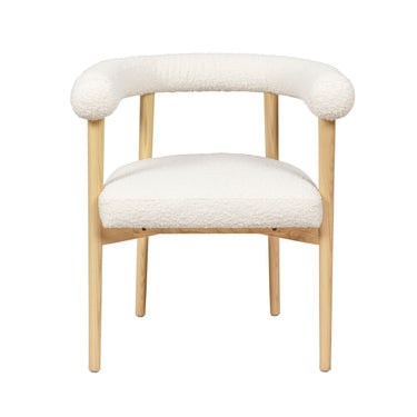 TOV Spara Performance Boucle Dining Chair Cream