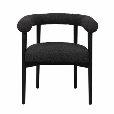 TOV Spara Performance Boucle Dining Chair Black