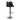 TOV Gala Performance Vegan Leather Adjustable Stool Black