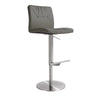 TOV Paddy Performance Vegan Leather Adjustable Stool, Dark Grey option, image 1