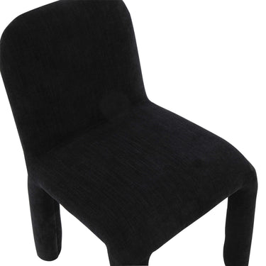 TOV Georgia Performance Chenille Dining Chair Black