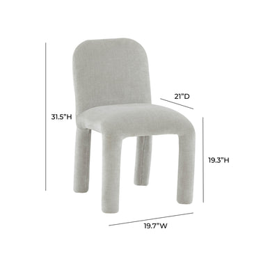 TOV Georgia Performance Chenille Dining Chair Light Grey - ON FINAL SALE