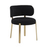 TOV Margaret Performance Boucle Dining Chair Black