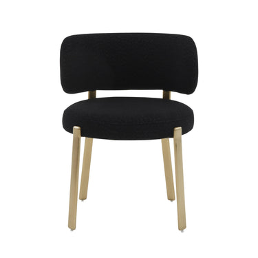 TOV Margaret Performance Boucle Dining Chair Black