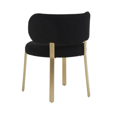 TOV Margaret Performance Boucle Dining Chair Black
